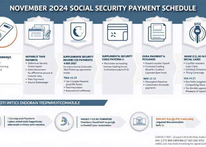 Social Security Payment Schedule November 2024: Key Dates and Extra Benefits