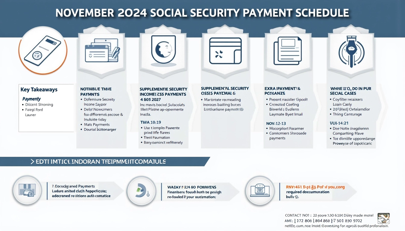 Social Security Payment Schedule November 2024: Key Dates and Extra Benefits