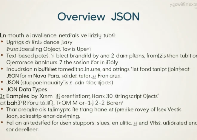 Mastering JSON: A Comprehensive Guide to Syntax, Usage, and Best Practices